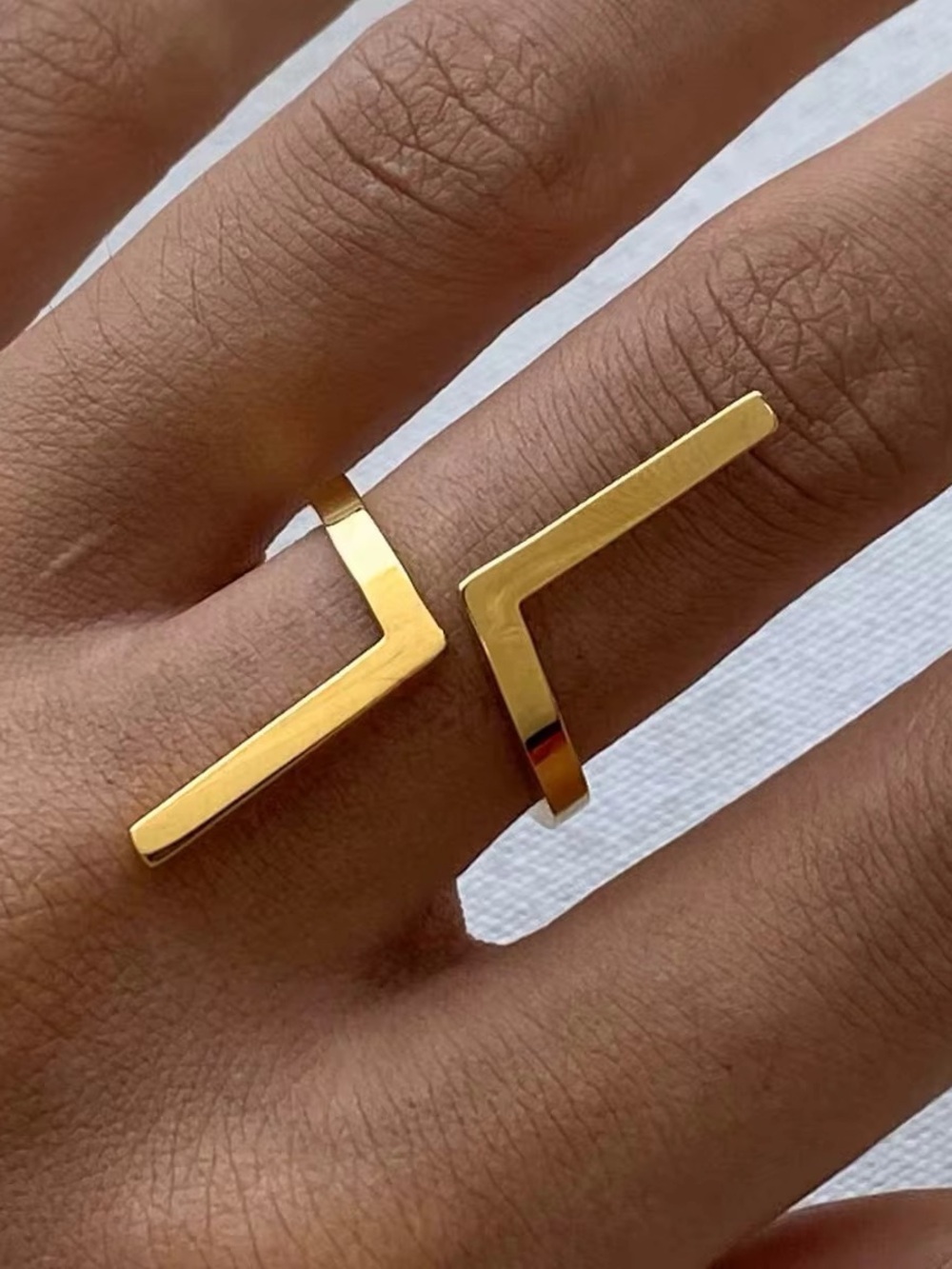 18K Gold Plated Adjustable Ring
